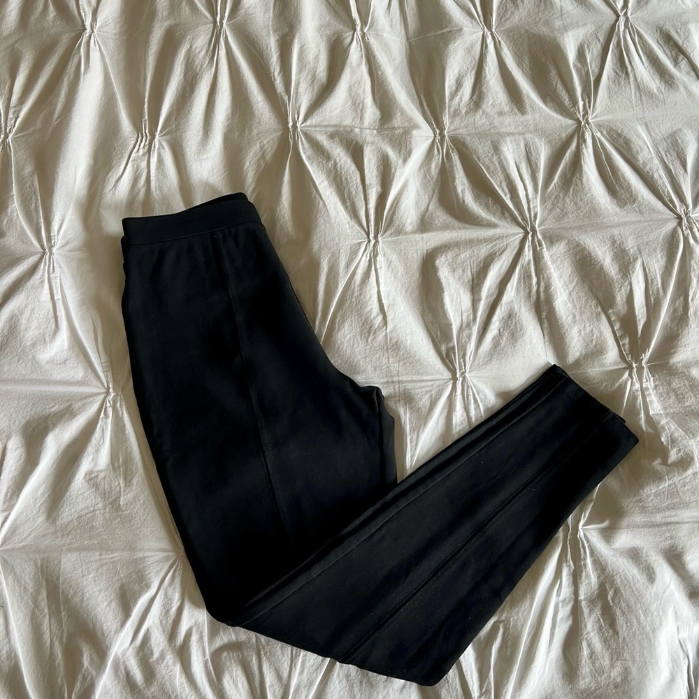 Final Price - Nordstrom - Essential High Waist Pintuck Ponte Leggings - Black - Picture 5 of 6